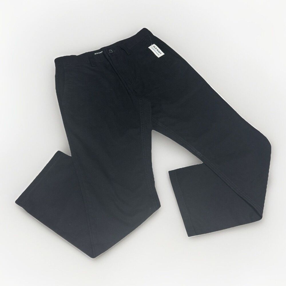 Old Navy NWT Black Straight Soft-Washed Chino Pants Men's Size 30 x 30
